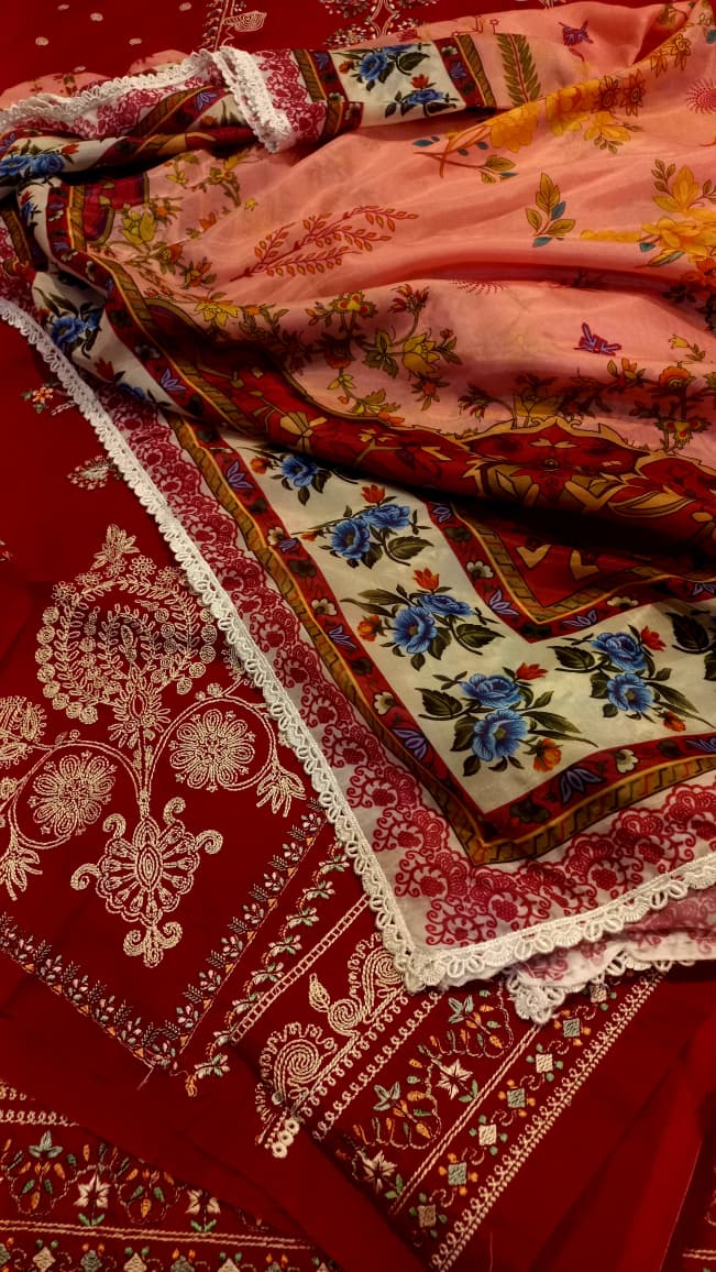 HUSSAIN REHAR CHASHM E BAHR 3pc Unstitched