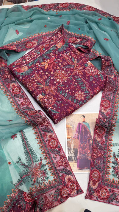 HUSSAIN REHAR SULTANA 3pc Unstitched