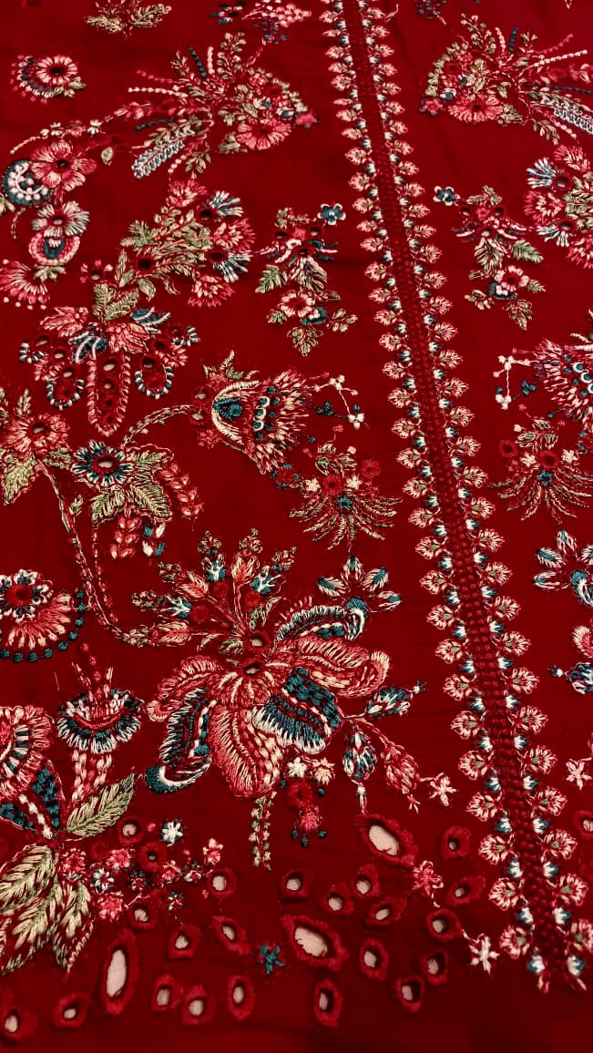 HUSSAIN REHAR MAHOGANY 3pc Unstitched