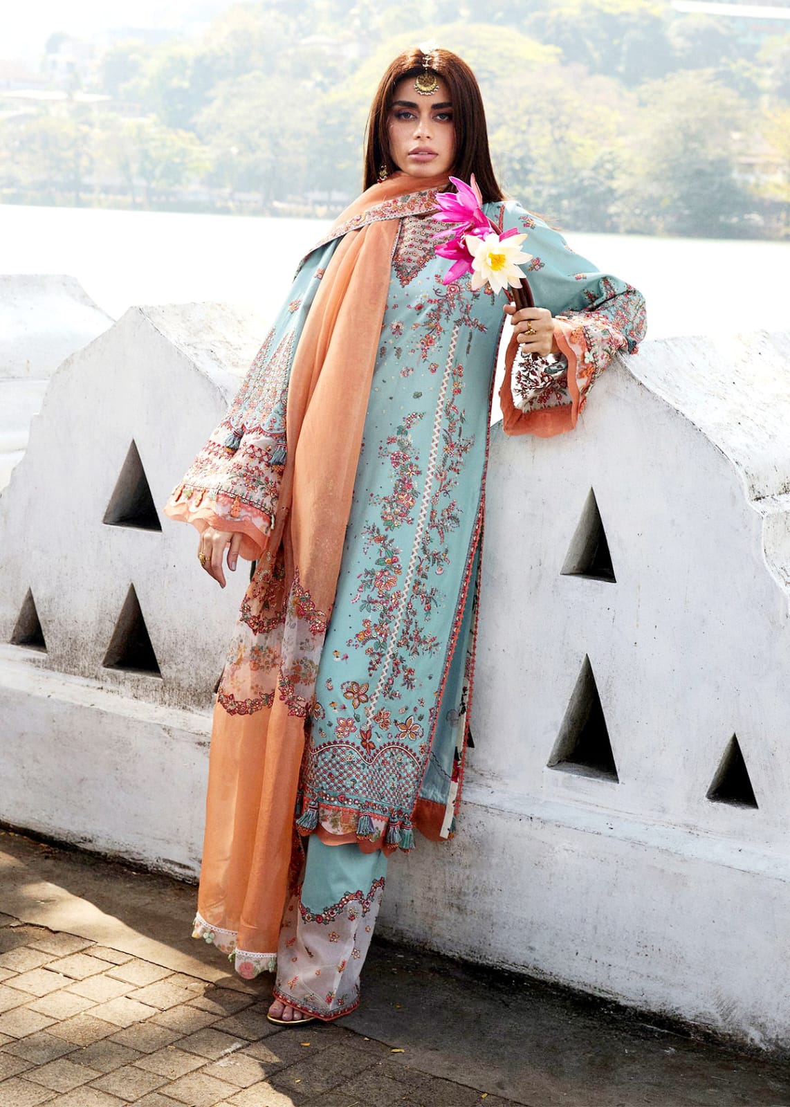 HUSSAIN REHAR MALIBU 3pc Unstitched