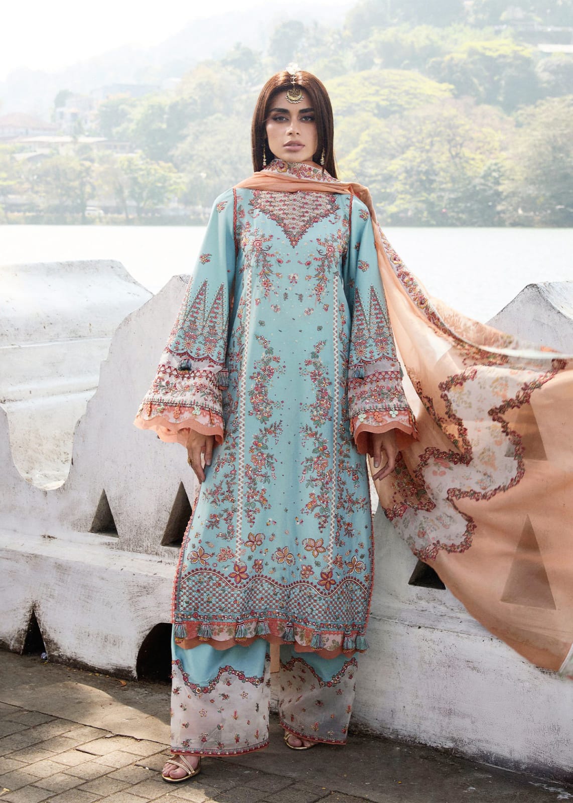 HUSSAIN REHAR MALIBU 3pc Unstitched