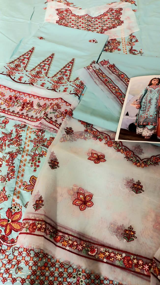 HUSSAIN REHAR MALIBU 3pc Unstitched