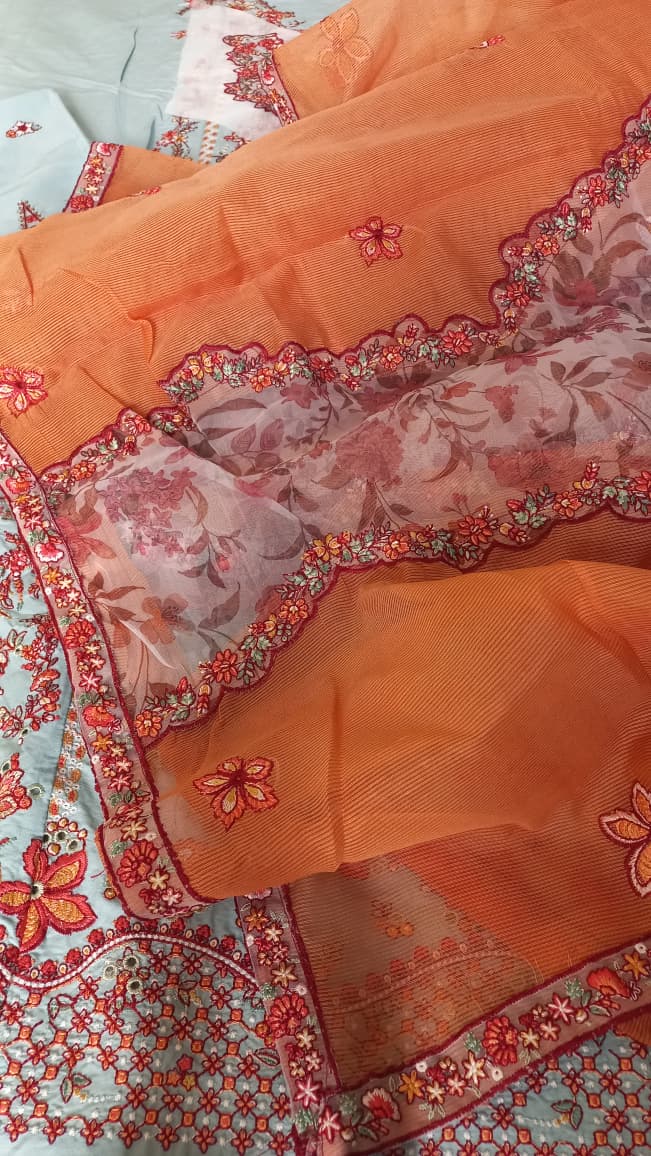 HUSSAIN REHAR MALIBU 3pc Unstitched