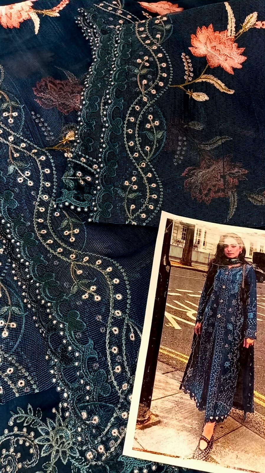 QALAMKAR TULIP LM-10 3pc Unstitched